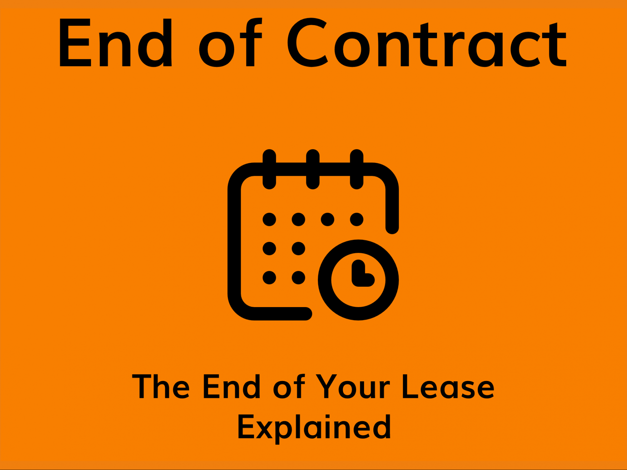End Of Lease Guide Octane Vehicle Leasing